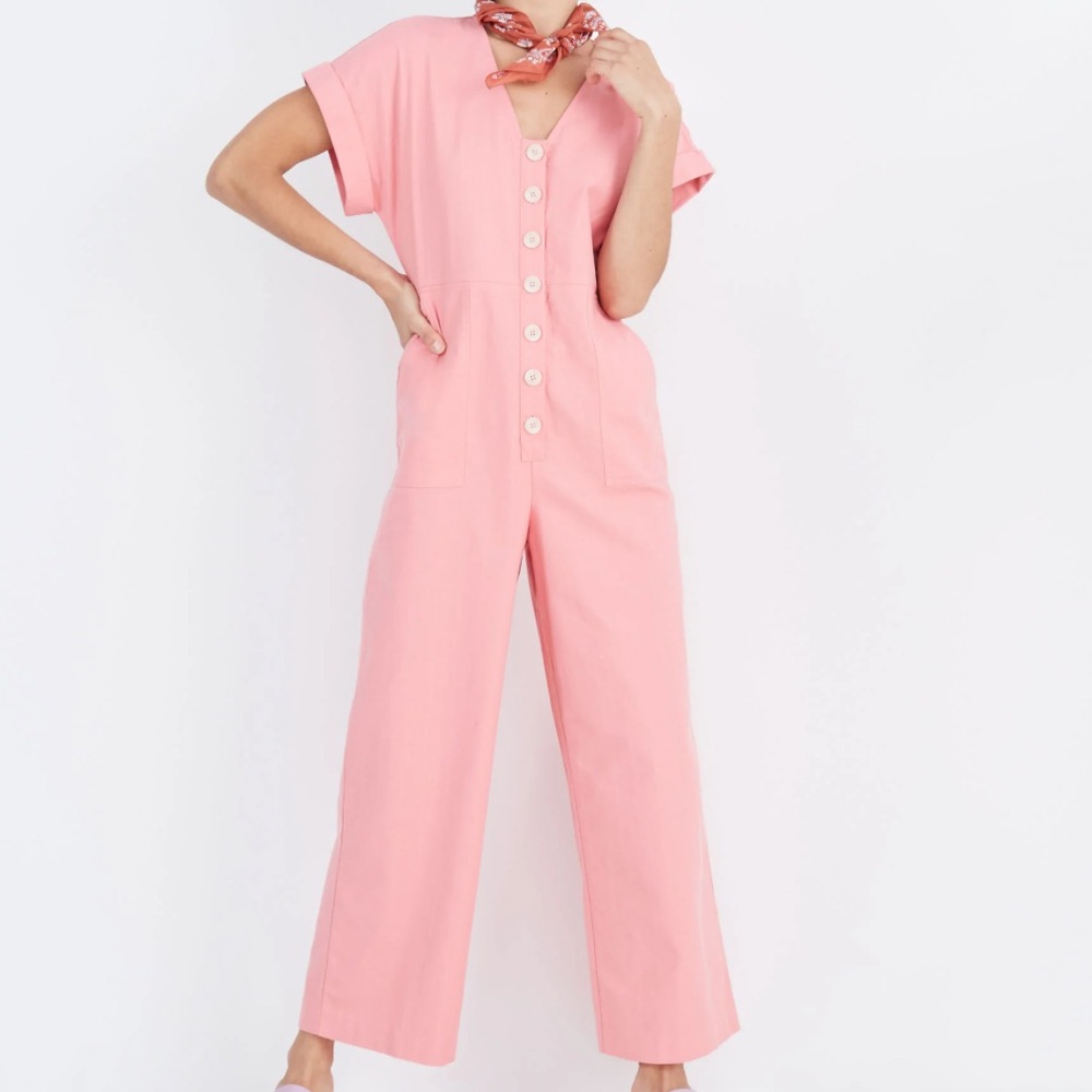 Madewell jumpsuit in pink